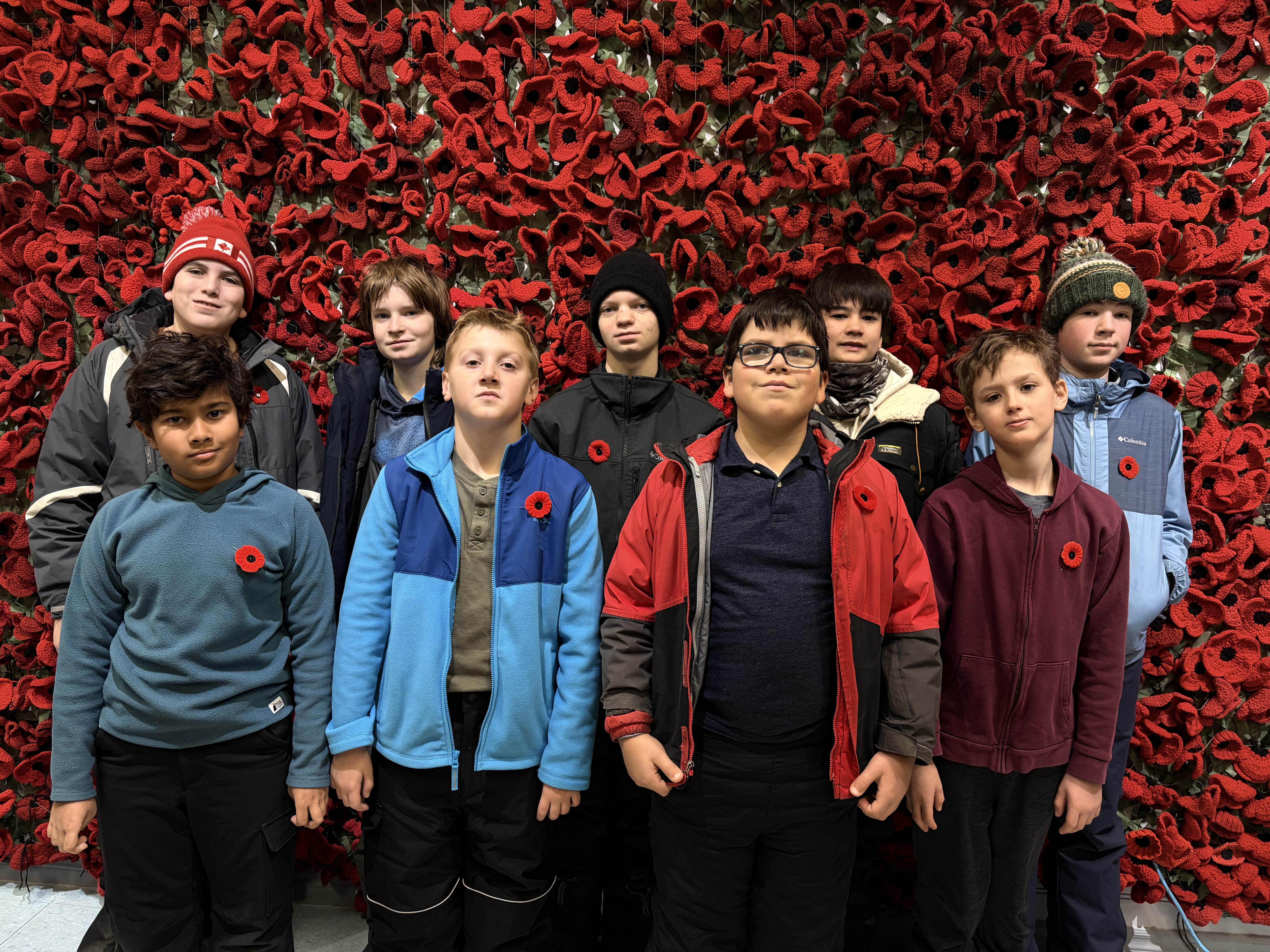 Photo of the Ottawa Boys Choir at a Remembrance Day ceremony