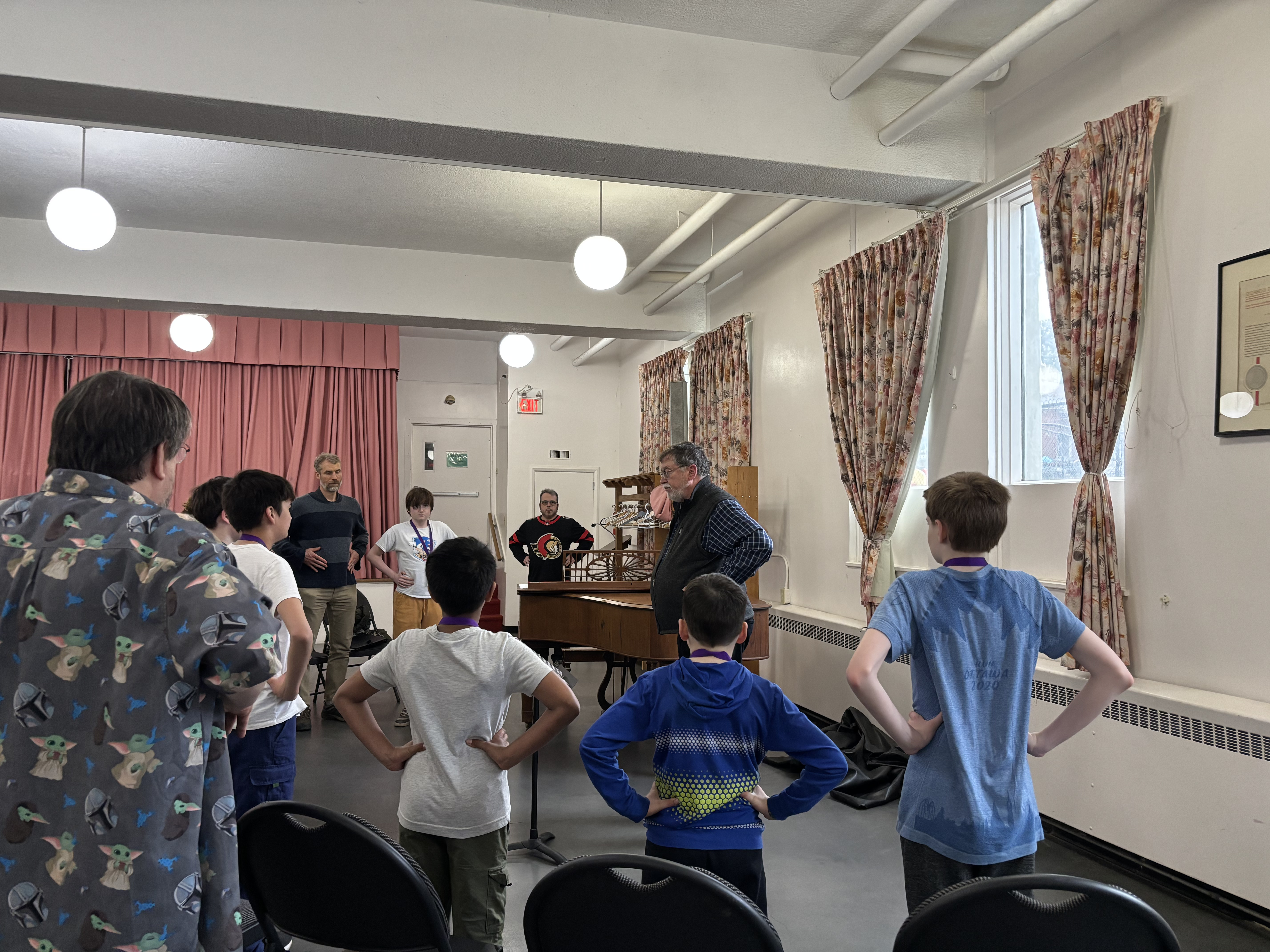 Photo of an Ottawa Boys Choir practice session